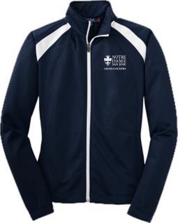 Ladies Performance Jacket, Navy/White